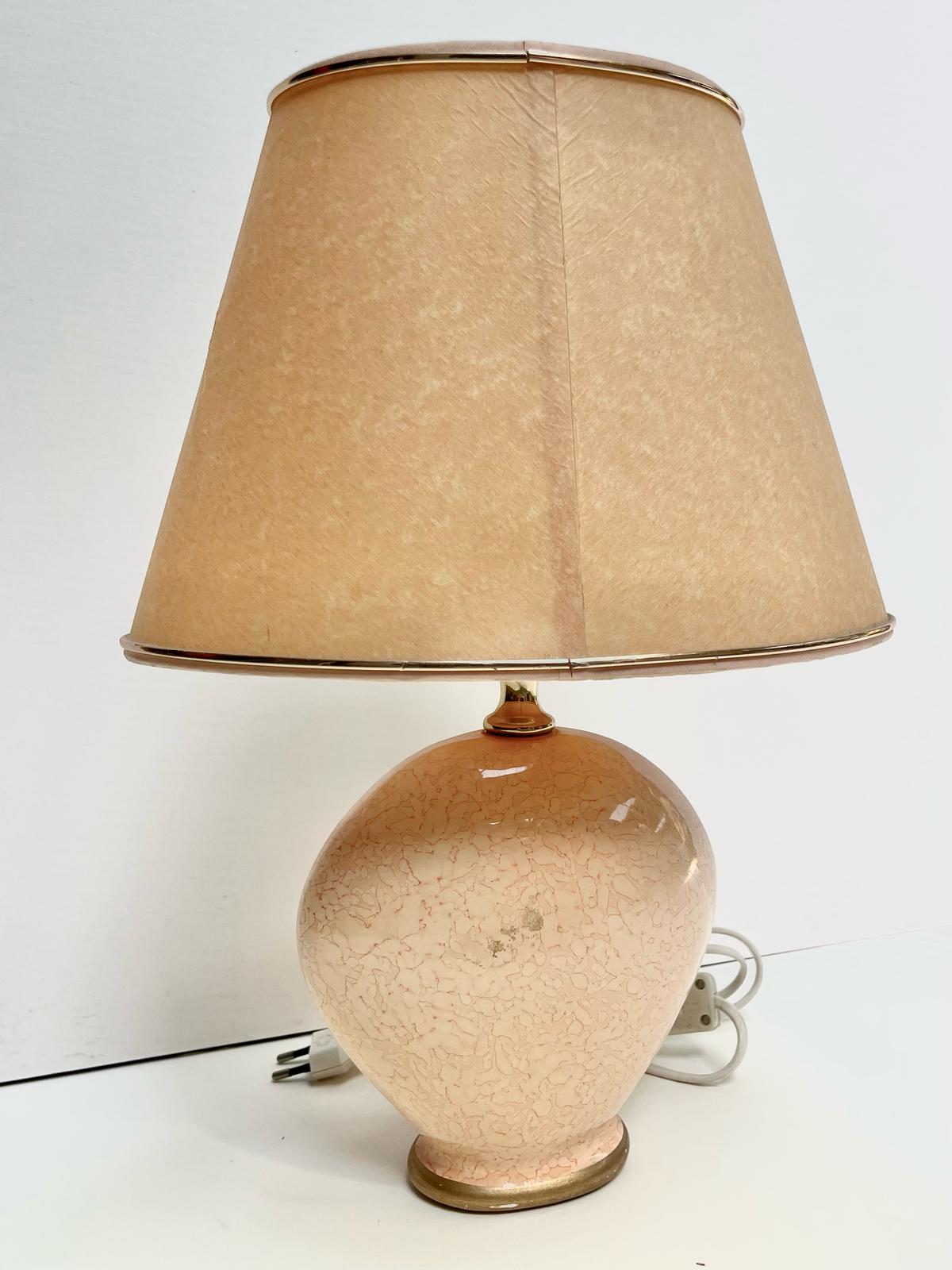 Lampe ronde rose