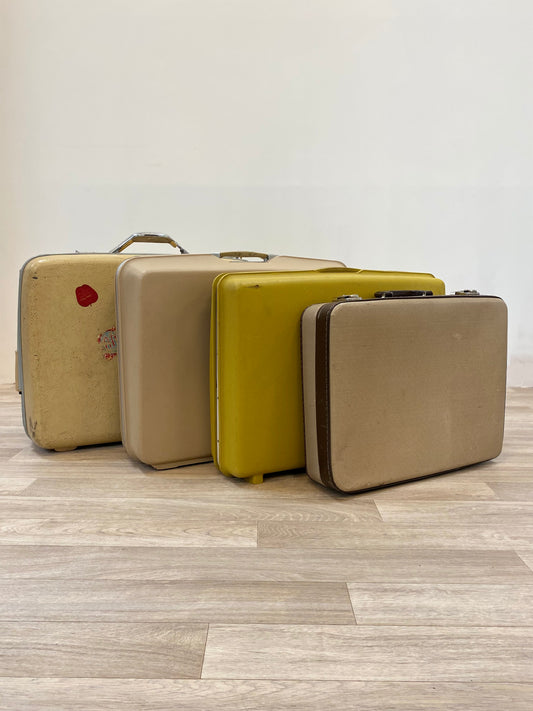 Valise - Vintage - jaune