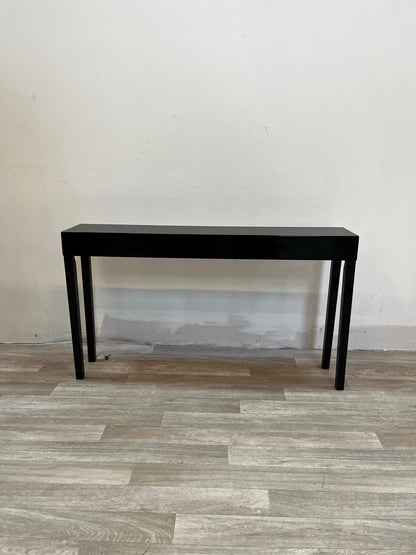 Table haute x2 - Console laquée noir