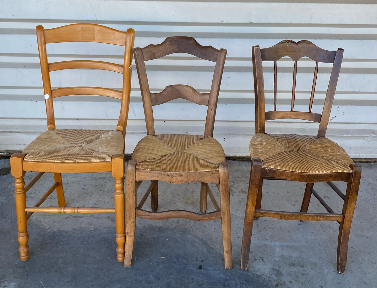 Lot de chaise en bois cuisine