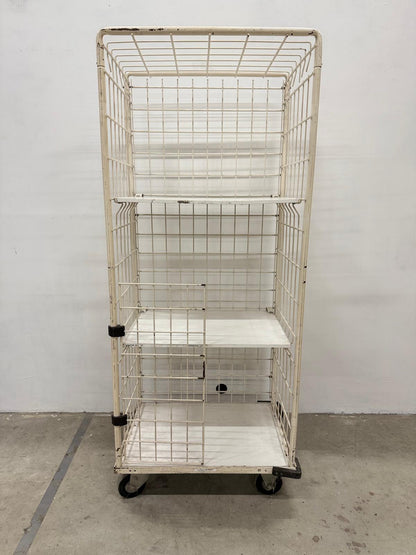 Chariot cage sur roulettes