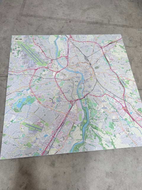 Carte de Toulouse vue aérienne