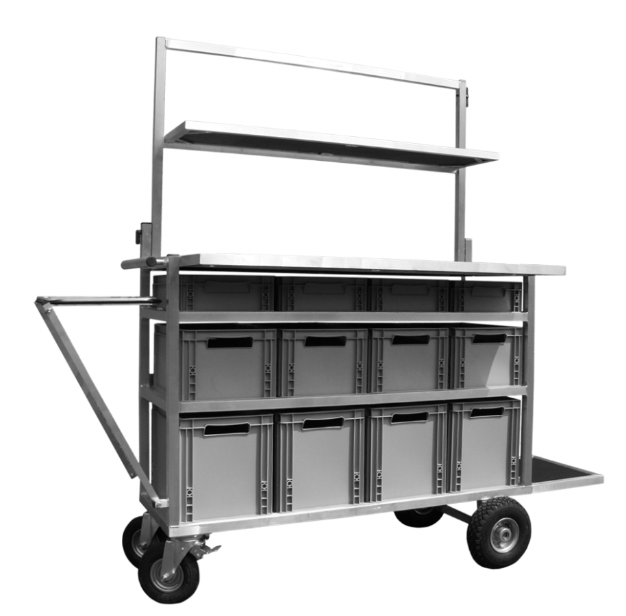 Roulante Régie - pliable - 12 bac - Guinalette
