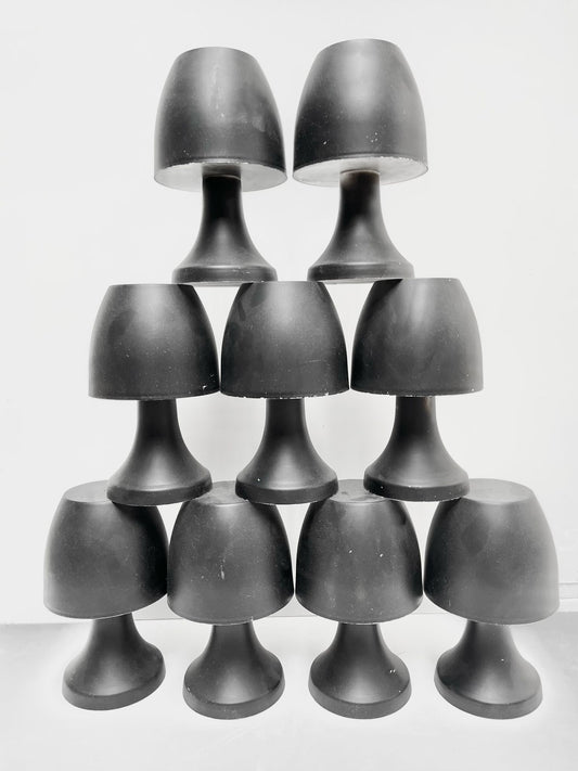 Lampe de chevet en pastique noir