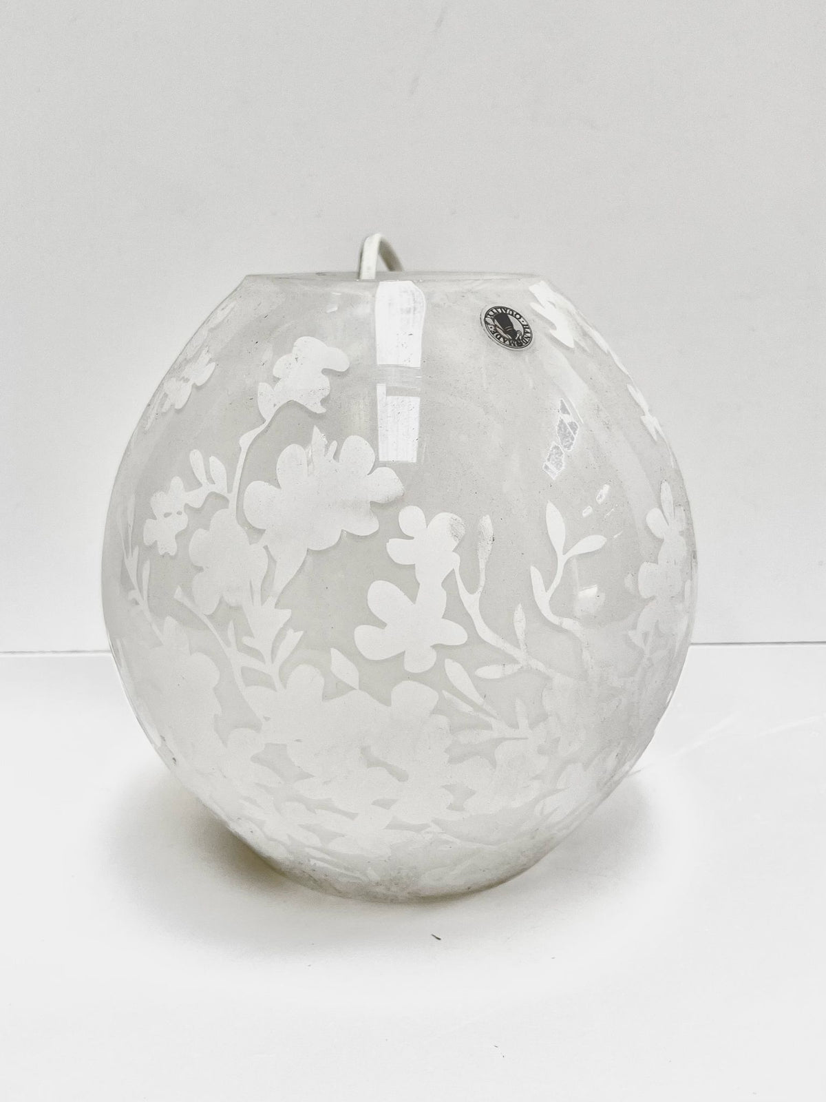 Lampe en verre