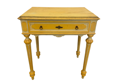 Table de chevet - Bois - Jaune