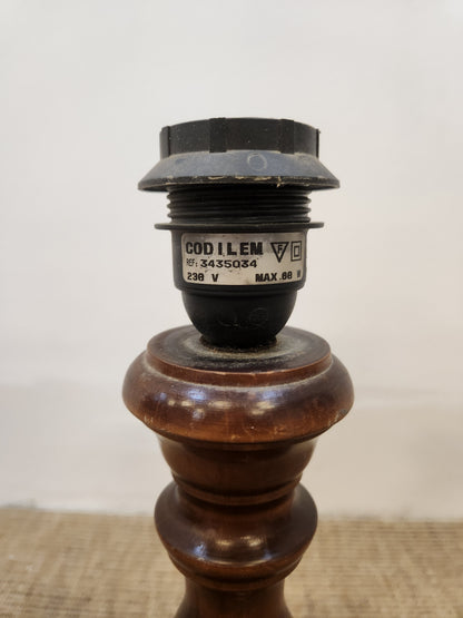 Pied de lampe en bois