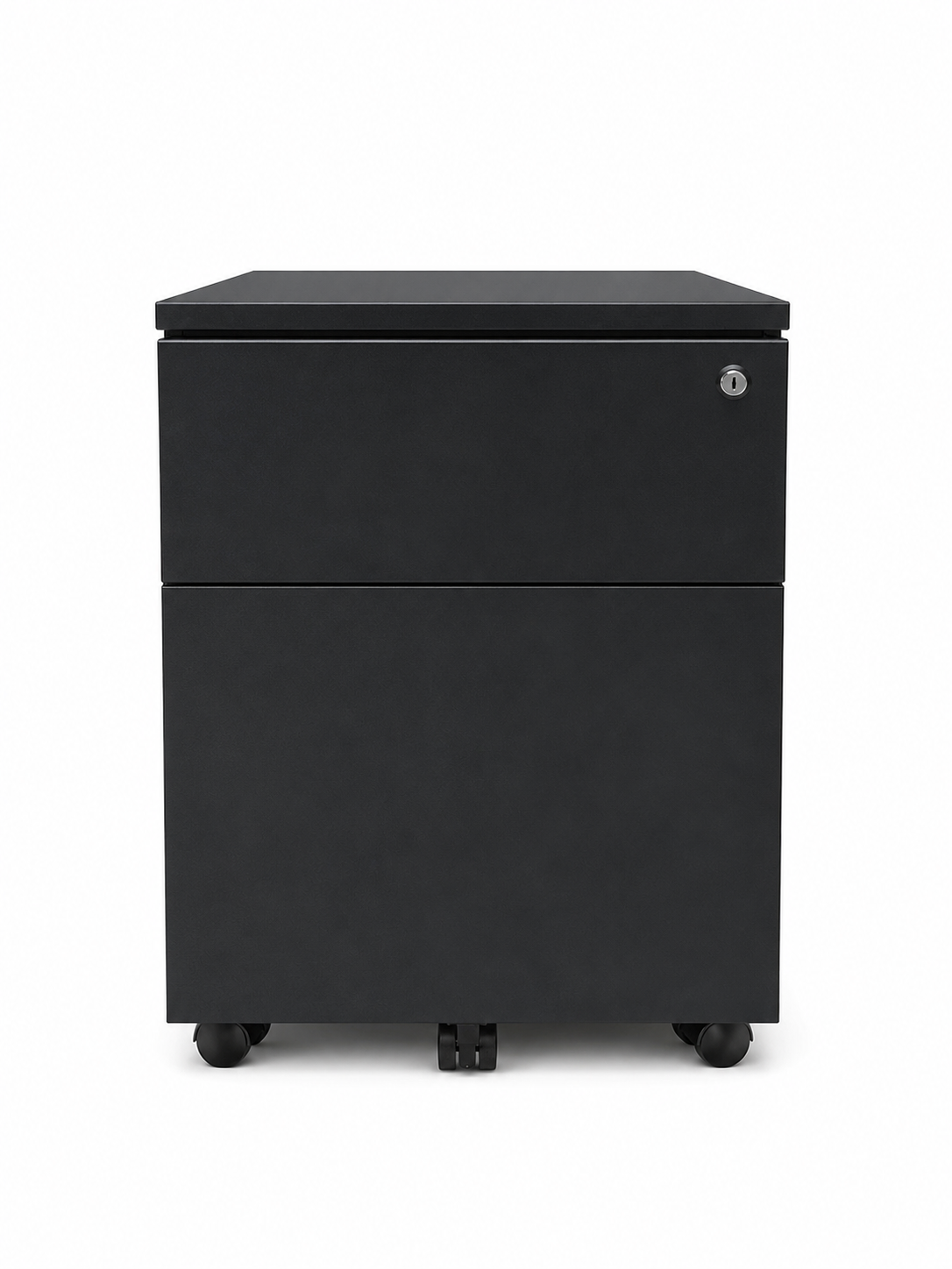 Caisson - bureau noir - serrure