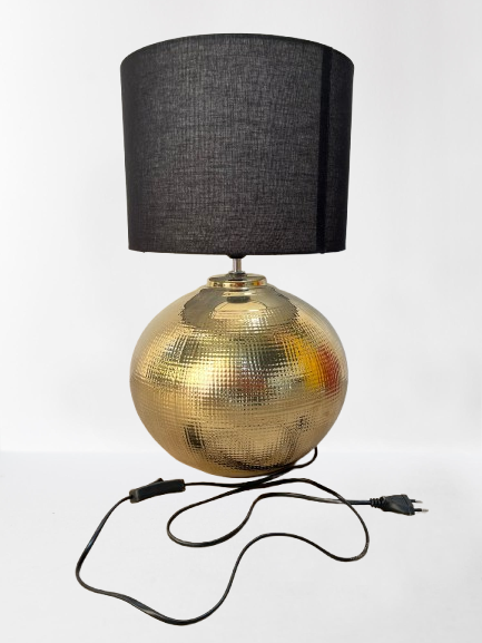 Pied de lampe doré