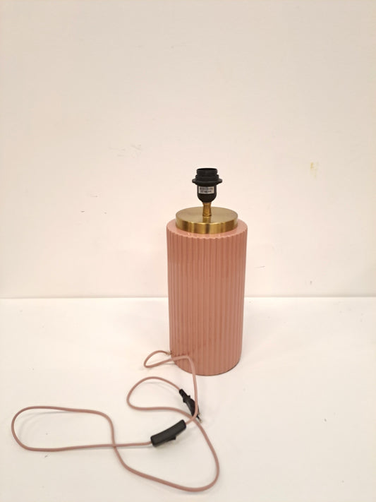 Lampe en céramique vieux rose