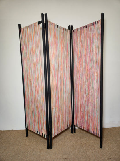 Paravents fils rose et bleu