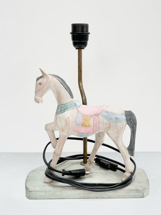 Pied de lampe enfant cheval