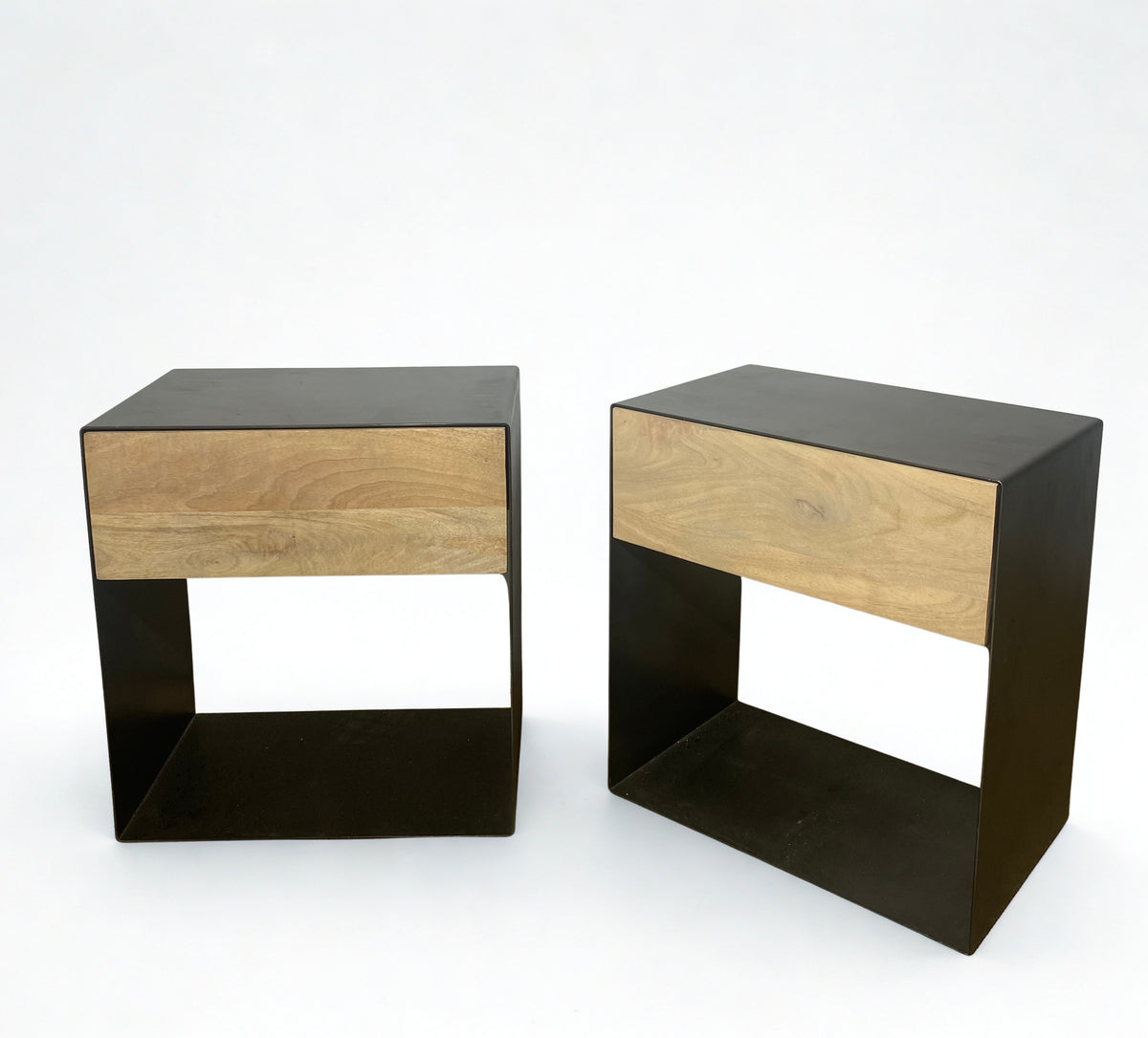 Table de chevet - Metal & Bois