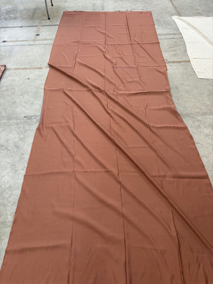 Long tissu rose saumon
