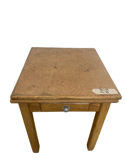 Table cuisine - carré - Bois - Tiroir