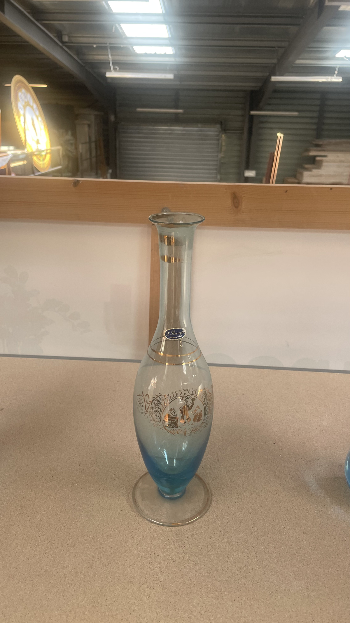 Vase bleu - verre