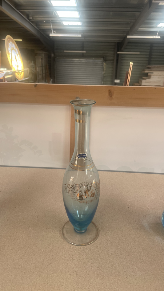 Vase bleu - verre