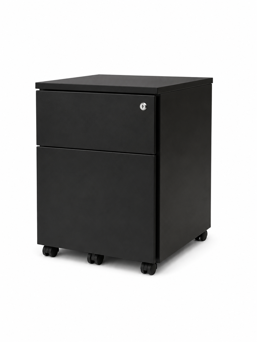 Caisson - bureau noir - serrure