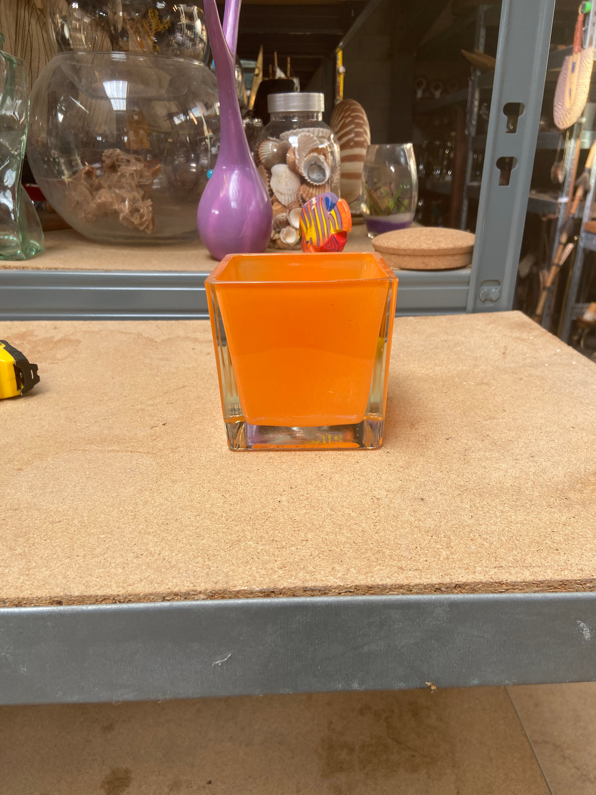 Pot verre - orange