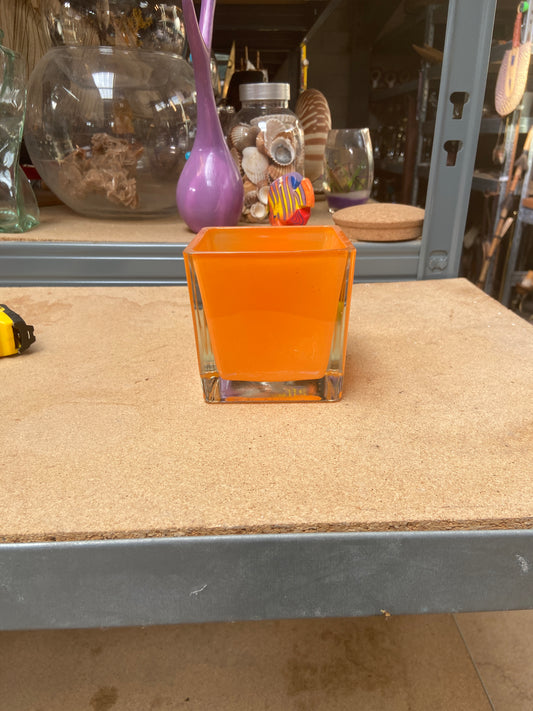 Pot verre - orange