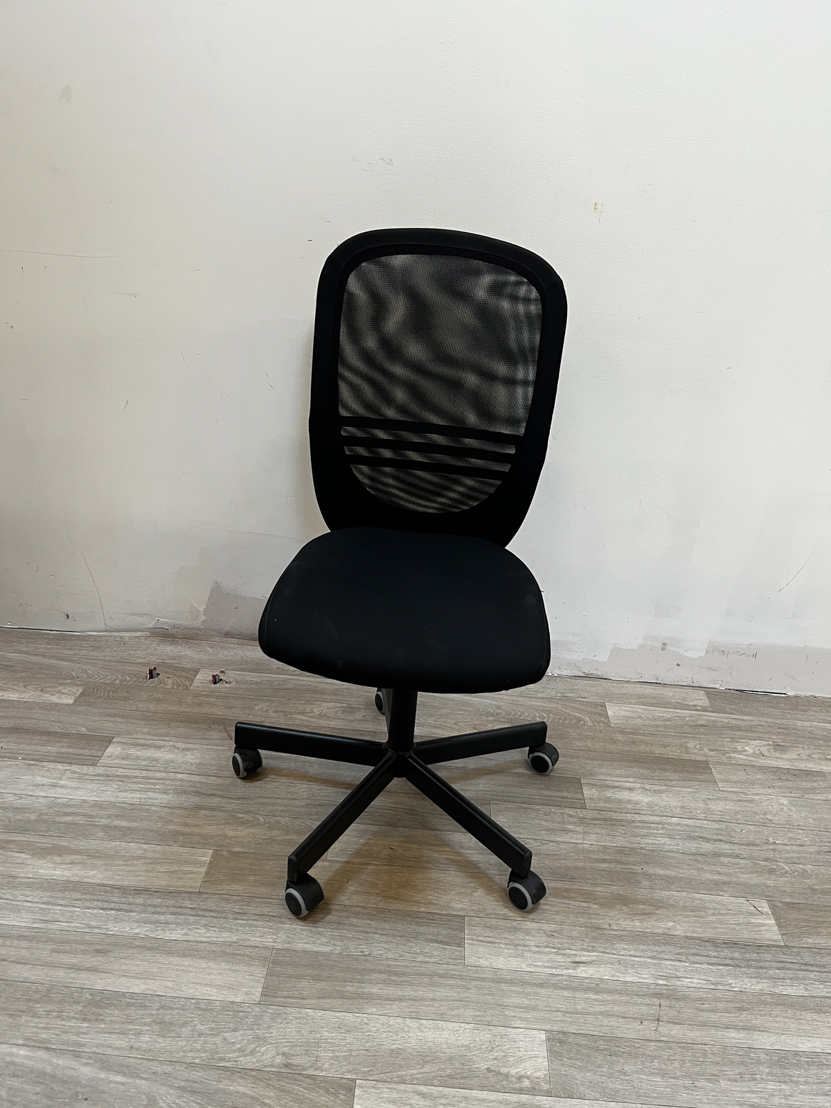 Fauteuil bureau noir sans accoudoir
