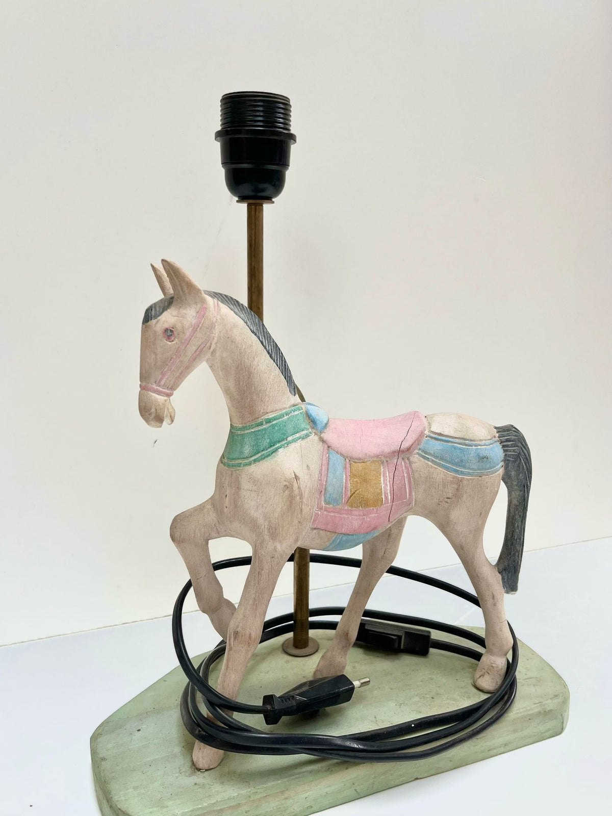 Pied de lampe enfant cheval
