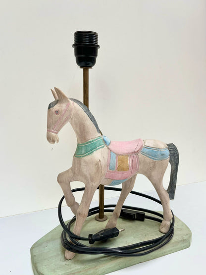 Pied de lampe enfant cheval