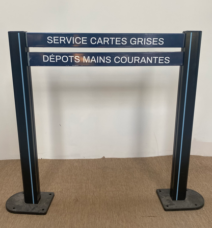 Police - Panneau sur pied Intérieur R/V