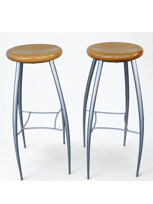 Tabouret - haut - bois