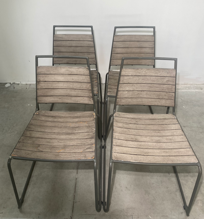 Chaises - Bois - Gris
