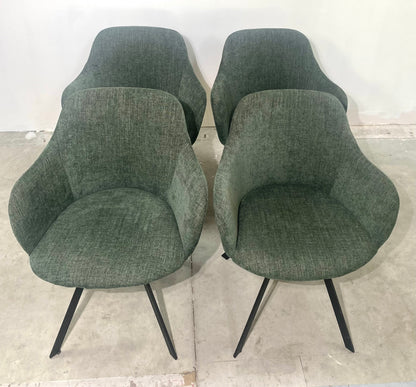 Chaise salon - Vert - Tissu