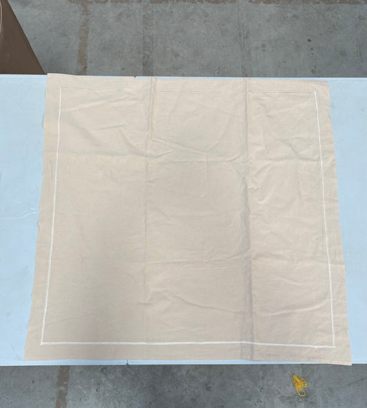 Taies d'oreiller carrée beige