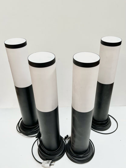 Petites lampes d'extérieur noir et blanc
