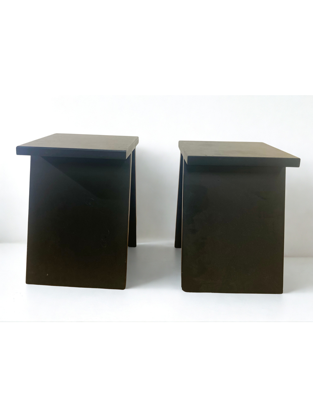Tabouret - noir - bois