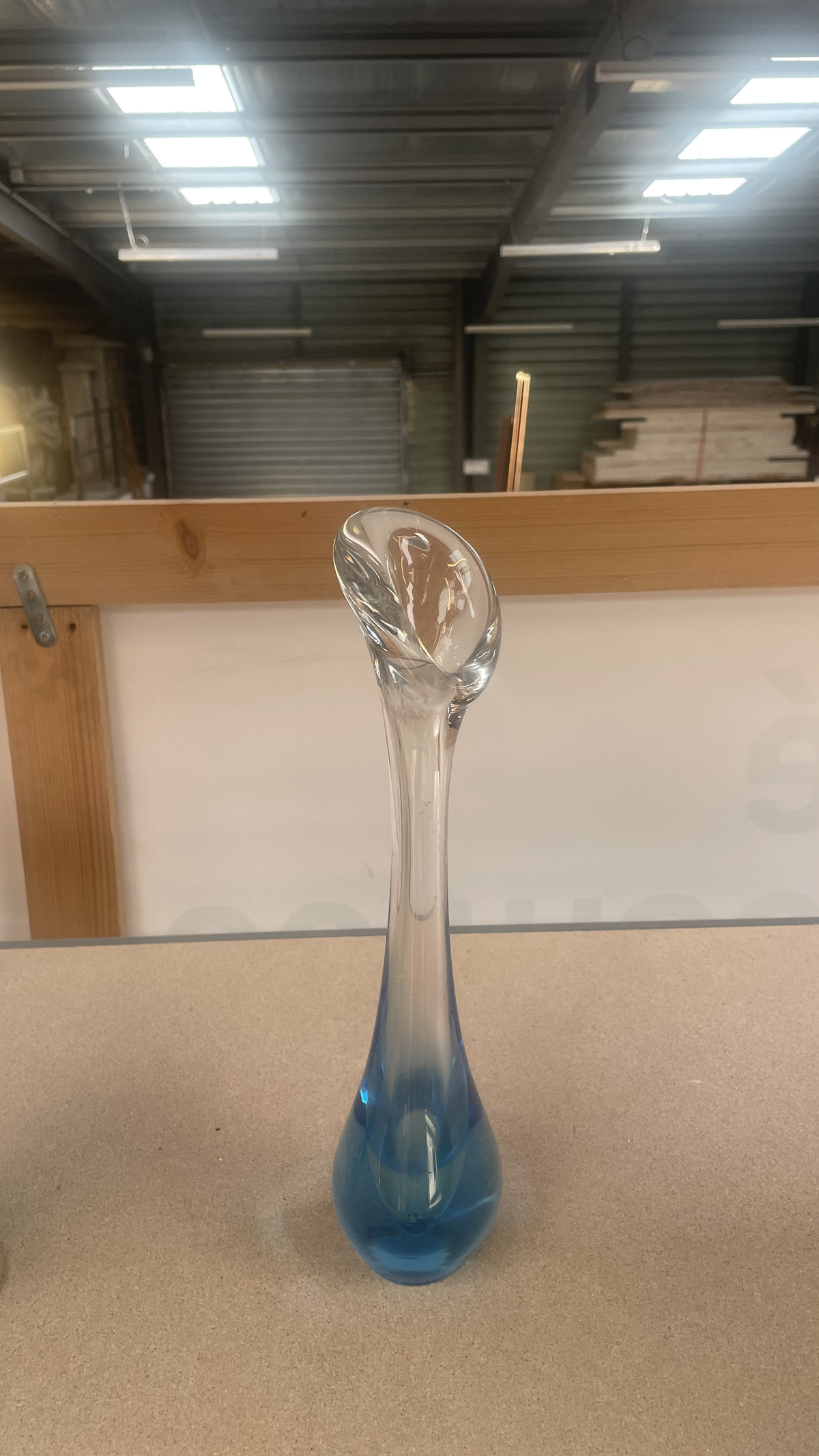 Vase bleu - verre