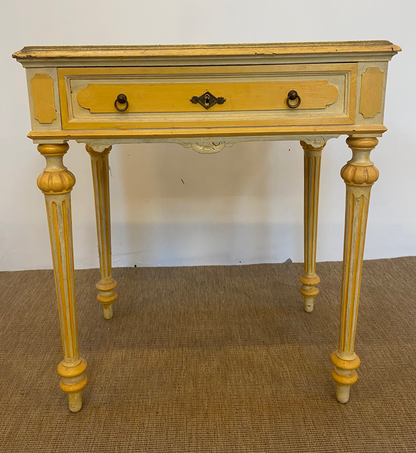 Table de chevet - Bois - Jaune
