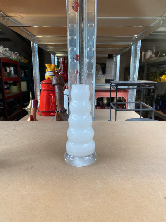 Petit vase - verre blanc