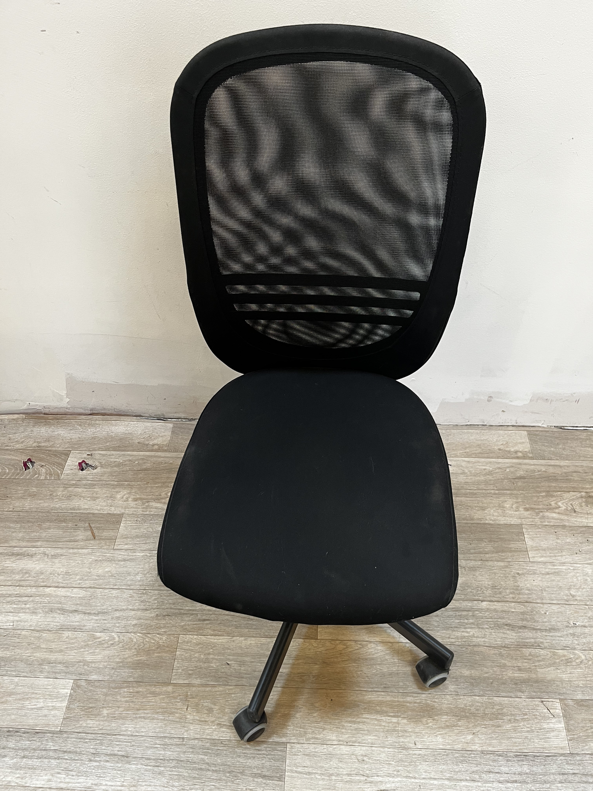 Fauteuil bureau noir sans accoudoir