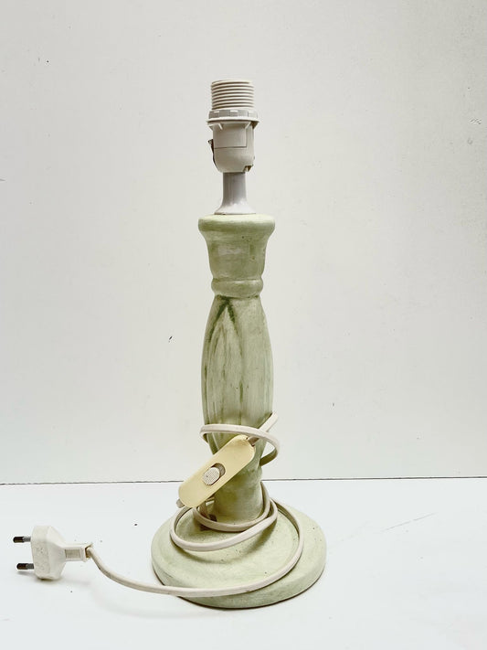 Lampe céramique verte