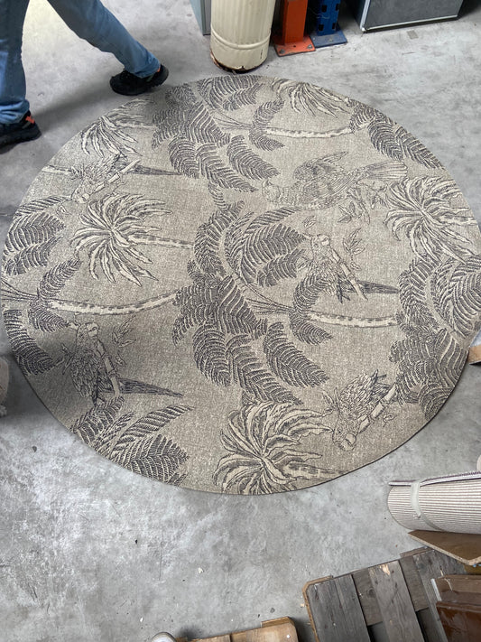 Tapis rond à dessin
