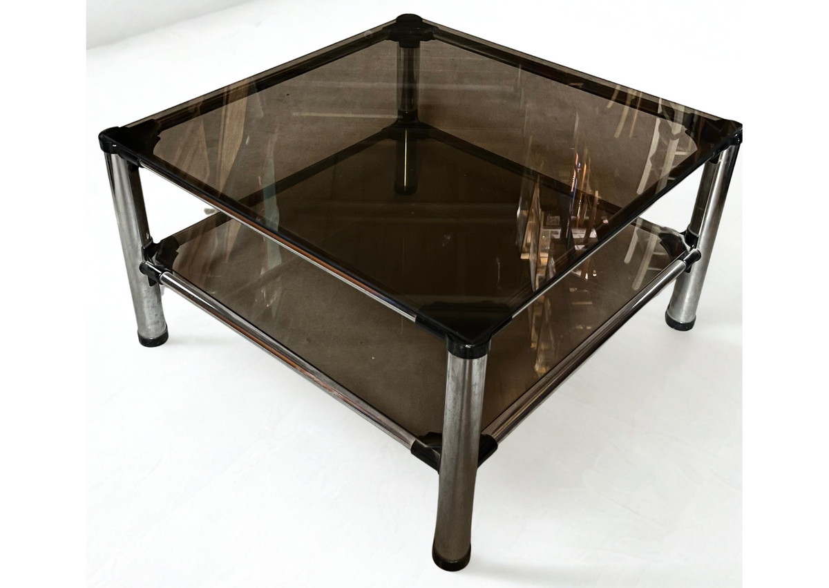 Table Basse - Vitre & Alu