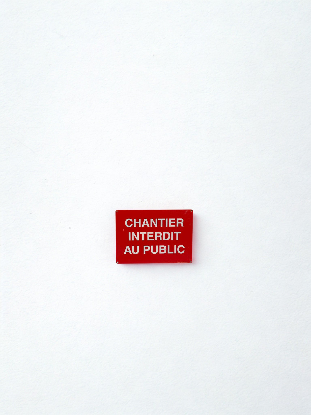 Panneau chantier