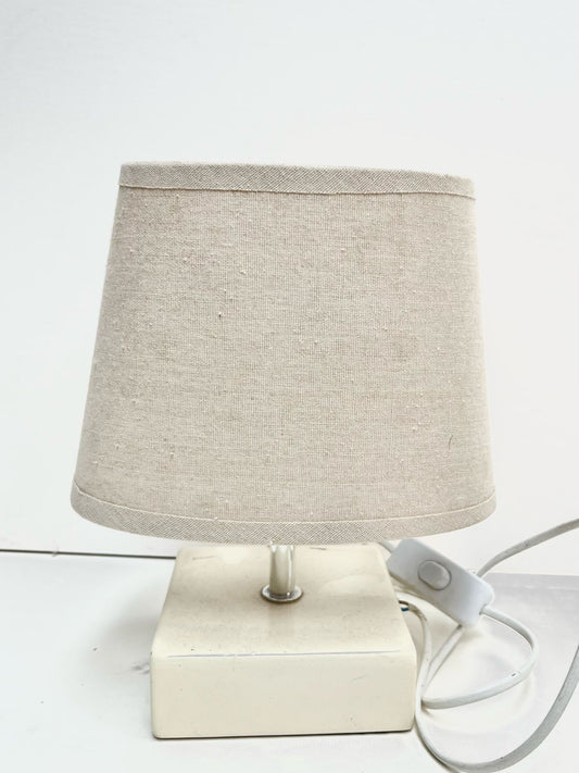 Lampe céramique beige
