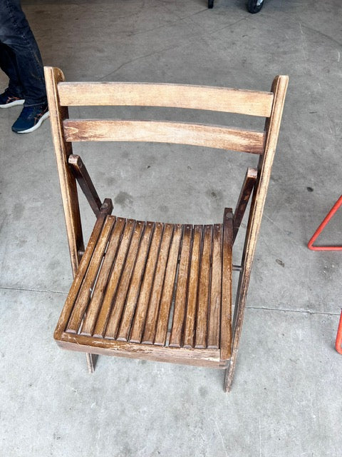 Chaise pliable d'extérieur en bois