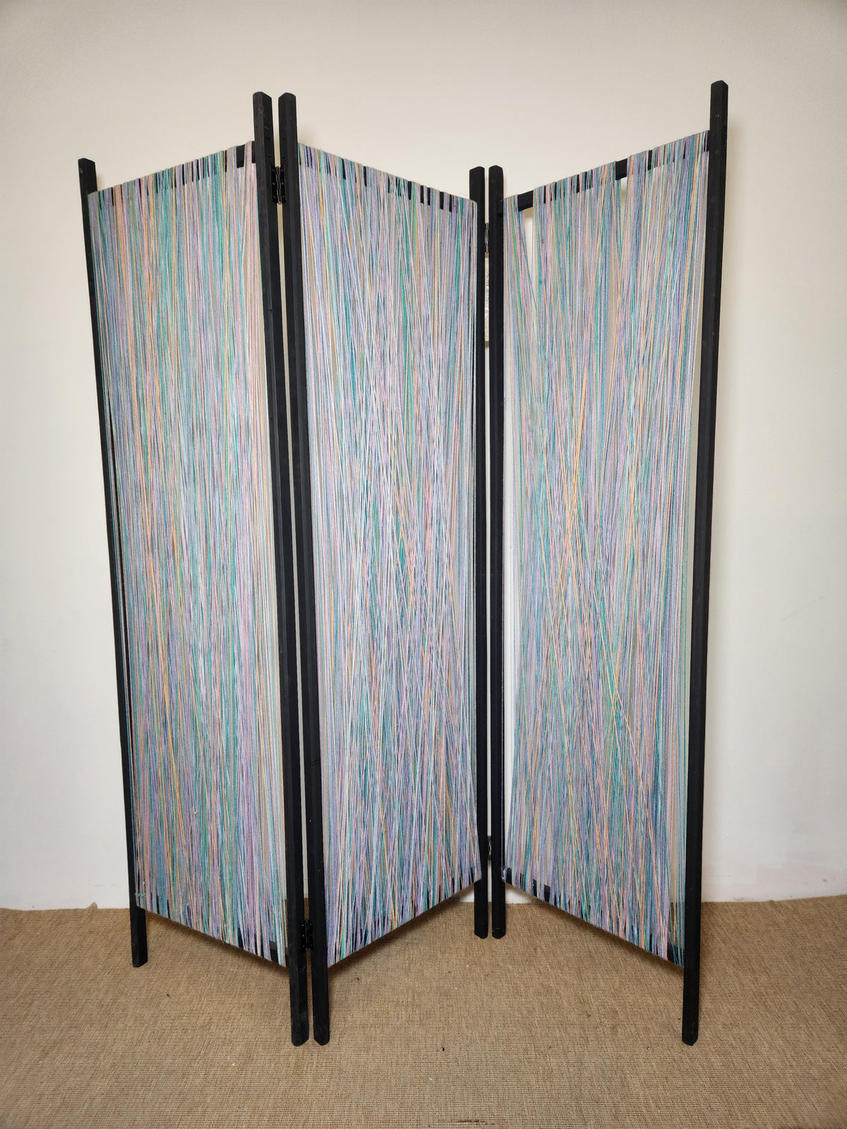 Paravents fils rose et bleu