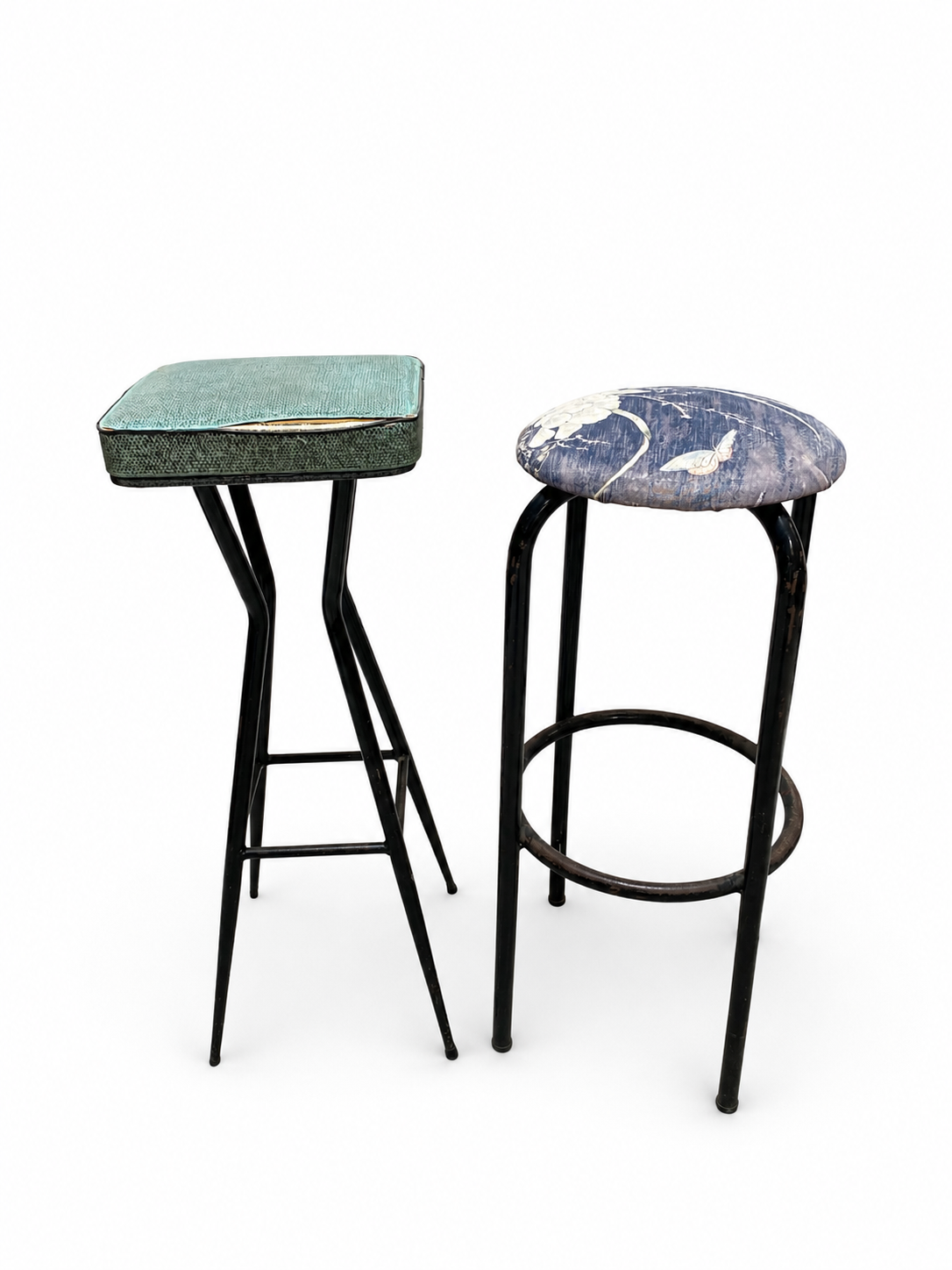 Tabourets - haut - vert - bleu