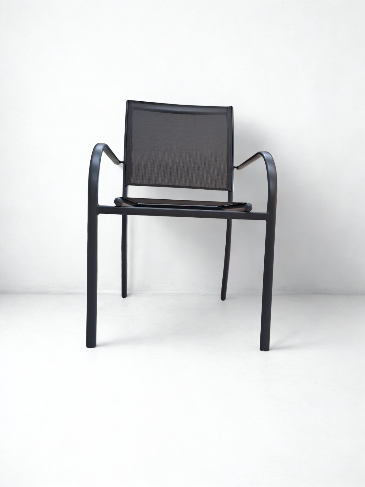 Fauteuil de jardin en aluminium gris