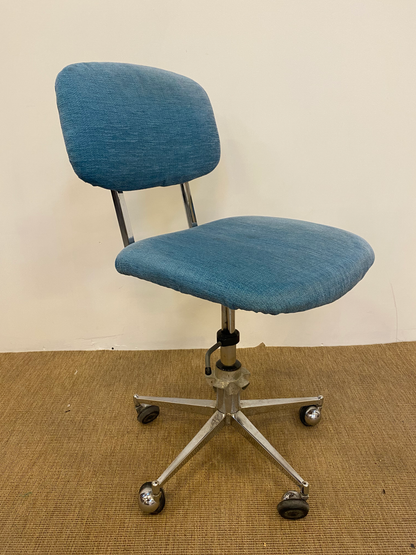 Chaise roulante - Tissu - Bleu