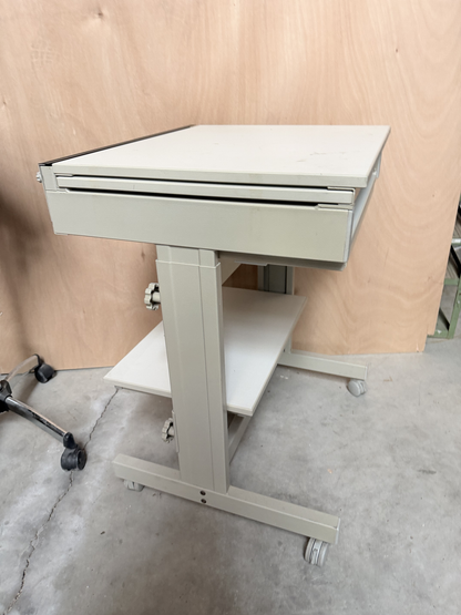 Meuble ordinateur - Blanc cassé