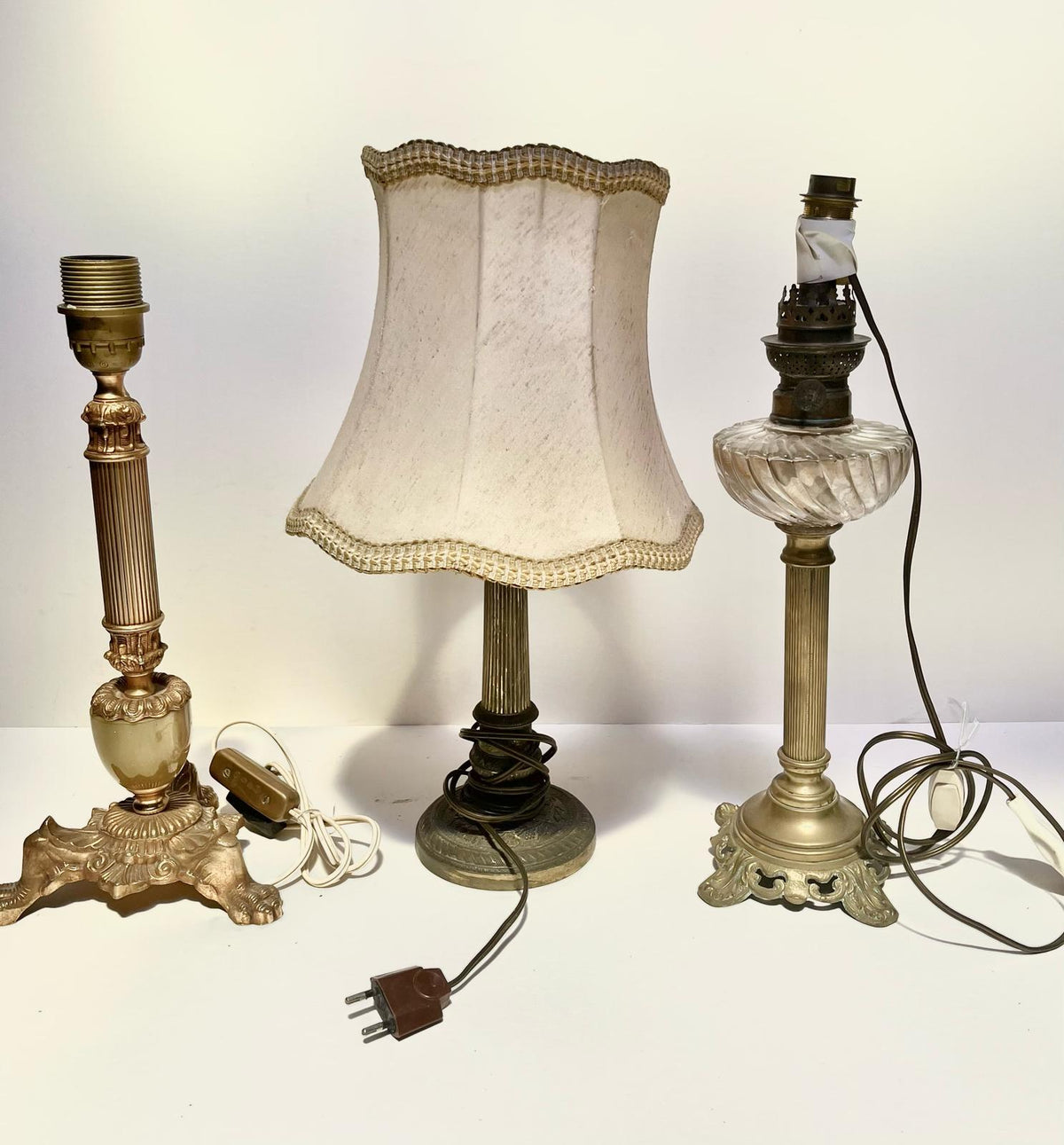 Pied de lampe style renaissance